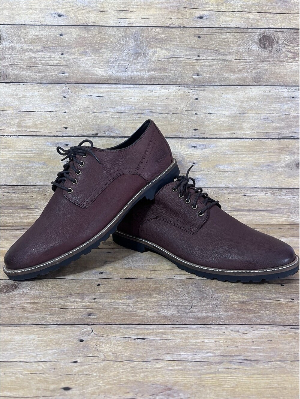 Cole Haan Grand Os Brown Leather Oxford Shoe Men 13 M Nathan Plain Toe C30634